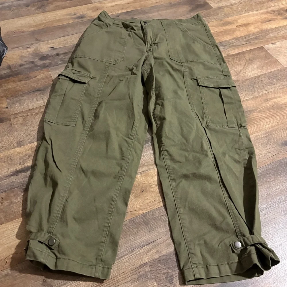 Jessica Simpson Khaki Green Trousers - Picture 2 of 3
